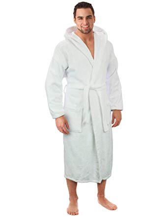 Hooded Terry Bathrobe for Women and Men, Turkish Cotton Terry Cloth Robe