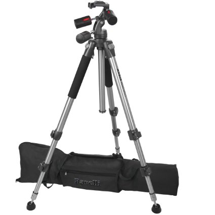 Ravelli APGL3 Professional 66-inch Three Axis Head Camera Video Photo Tripod with Quick Release Plate and Carry Bag
