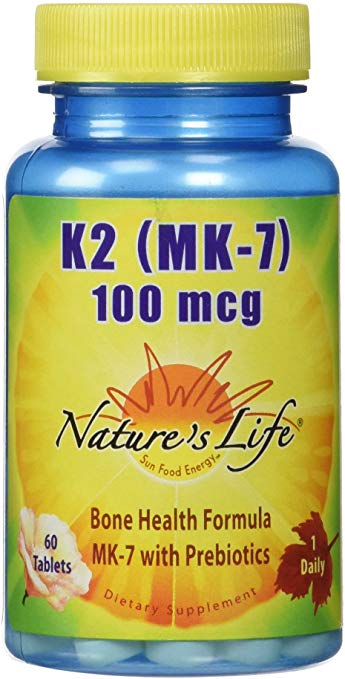 Nature's Life K2 (MK-7) Nutritional Supplement, 60 Count