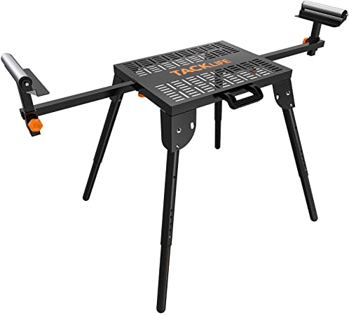 Saw Stand, TACKLIFE Power Tools Stand with Workbench Station, Supports up to 500 lbs, 6-Level Height Adjustment, 67-4/5" Max Sliding Rail, Universal Saw Stand for All Saws even Cutting Machine-SS01