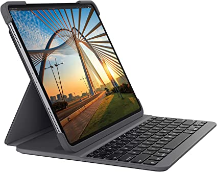 Logitech Slim Folio PRO Backlit Bluetooth Keyboard Case for iPad Pro 11-inch (1st and 2nd gen) - Graphite (Renewed)