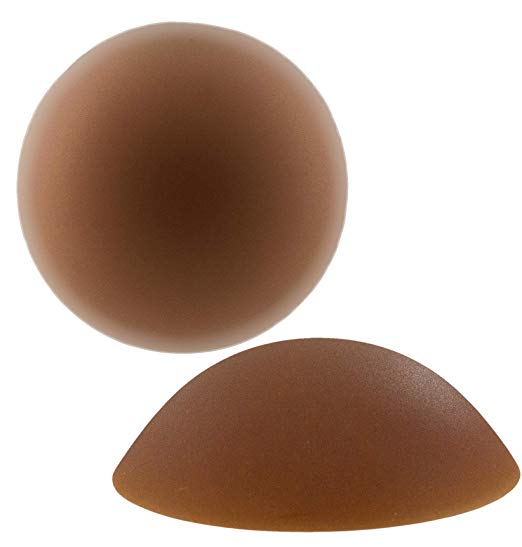 Braza No Adhesive Reusable Silicone Nipple Covers - 1 Pair: Beige, Taupe or Brown