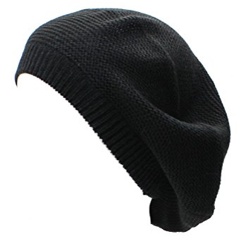 AN Beret Beanie Hat for Women Fashion Light Weight Knit Solid Color
