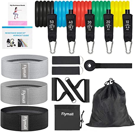 11PCS Resistance Bands Set 3PCS Resistance Bands for Women Butt and Legs Exercise Bands for Working Out Resistance Workout Bands with Handles Fitness Bands Resistance for Home, Gym, Strength Training