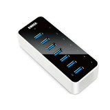 Anker USB 30 7-Port Hub with 1 BC 12 Charging Port up to 5V 15A 12V 3A Power Adapter Included VIA VL812-B2 Chipset