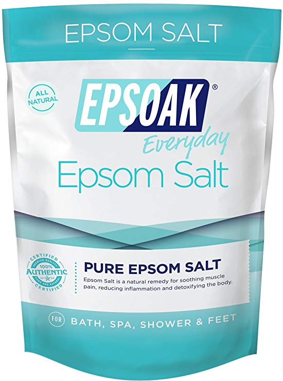 Epsoak Epsom Salt 2 Lbs - 100 Pure Magnesium Sulfate Made in USA