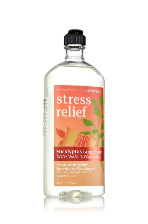 Bath & Body Works Aromatherapy Stress Relief Eucalyptus Tangerine Body Wash 10 Oz.