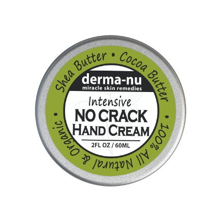 Intensive No Crack Hand Cream - Best Hand and Foot Treatment for Dry Skin Calluses Cracked Skin Repair and Cuticle Cream Soothes and Nourishes Dry Skin with Cocoa and Shea Butter Vitamin E C and B5 - 2oz