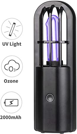 NUMIFUN UV Light Sanitizer UV Light Sterilizer Ultraviolet Disinfection Lamp Wand Mini UV-C Sterilization Light for Indoor and Outdoor Vehicle