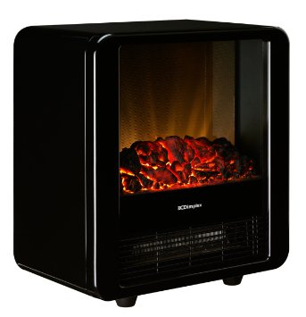 Dimplex 1.5 KW Optiflame Electric Micro Fire in High Gloss - Black