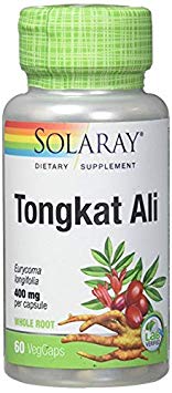 Solaray Tongkat Ali Root 400 mg VCapsules, 60 Count (2 Pack)