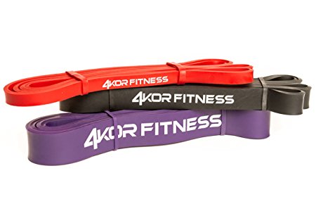 Pull Up Assist Band by 4KOR Fitness - One Heavy Duty 41" Resistance Band (6 Choices from 5 to 175 lbs) for Mobility, CrossFit, Weightlifting, Therapy, Home or Gym Workouts and More - This is the Warrior Band
