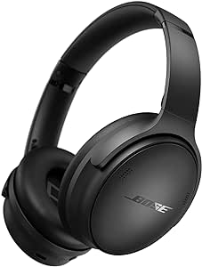 Bose QuietComfort SC Kabellose Kopfhörer mit Noise-Cancelling, Bluetooth Over-Ear-Kopfhörer, bis zu 24 Stunden Akkulaufzeit, mit Soft Case, Schwarz