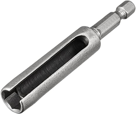 uxcell 8mm Nut Driver, 1/4" Quick-Change Hex Shank Slotted Drill Bit Socket Wrench Tool, 3 Inch Length