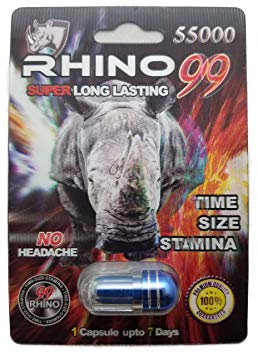 Rhino 99 55000 - Male Enhancement Supplement - Time Size Stamina - 5 Pills