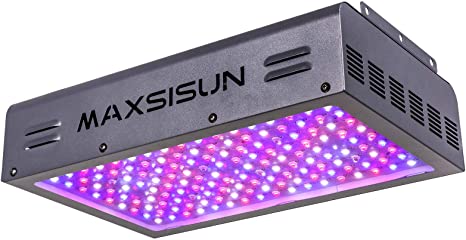 MAXSISUN 1500W LED Grow Light, Full Spectrum LED Grow Lights for Indoor Plants Veg and Bloom, Plant Growing Lamps to Cover a 3.5x3ft Flowering Space (150pcs 10W Double Chips)