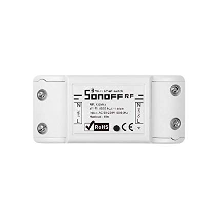 Sonoff RF WiFi Wireless Smart Switch with RF receiver for Smart Home, Compatible with Alexa & Google Home Assistant, Compatible with IFTTT, No Hub Required
