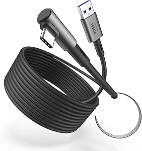 KIWI design 20FT Link Cable Compatible with Oculus/Meta Quest 3S Accessories, and Quest 3/2/Pro/Pico 4, USB3.0 Link Cable with 5Gbps Super Speed