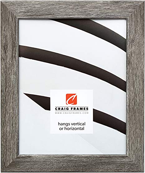 Craig Frames 26030 14 by 18-Inch Picture Frame, Smooth Grain Finish, 1.26-Inch Wide, Gray Barnwood