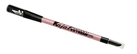 Vasanti Kajal Extreme - Intense Eyeliner Pencil with Built in Sharpener and Smudger (Waterproof, Paraben Free) (Rose Gold)