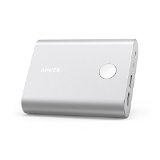Anker PowerCore 13400 Recharges 2X Faster than Normal Portable Chargers Premium Aluminum 13400mAh External Battery Charger with Leading 48A Output for iPhone iPad Samsung and More Silver