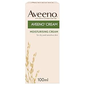 Aveeno Moisturising Cream (1x 100ml), Nourishing Body Lotion with Hydrating Colloidal Oatmeal, Full Body Moisturiser for Dry and Sensitive Skin, Suitable For Adults & Babies From 3 Months