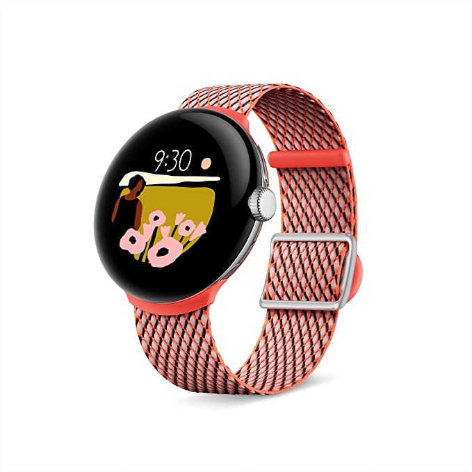 Google Pixel Watch Woven Band - Coral