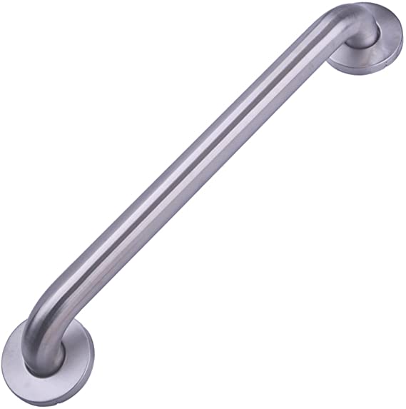 AmazonBasics Bathroom Handicap Safety Grab Bar, 16 Inch Length, 1.25 Inch Diameter