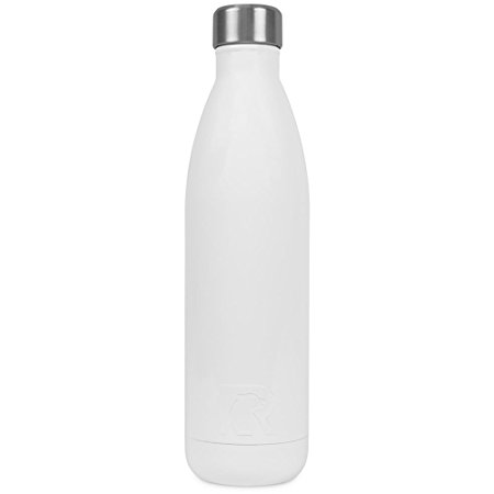 RTIC 154 Double Wall Vacuum Insulated Water Bottle, 25 oz, White