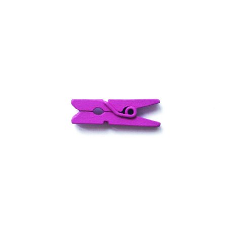 LWR Crafts Wooden Mini Clothespins 100 Per Pack 1" 2.5cm (Purple)