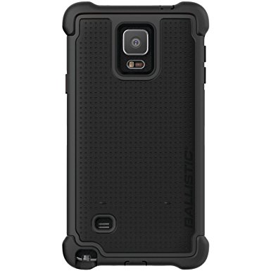 Ballistic Tough Jacket Maxx Case with Holster Clip for Samsung Galaxy Note 4 - Retail Packaging - Black