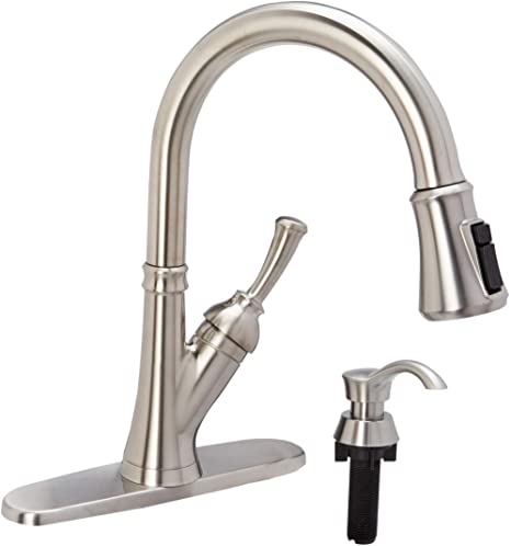 Delta Savile Stainless 1-handle Deck Mount Pull-down ShieldSpray Kitchen Faucet