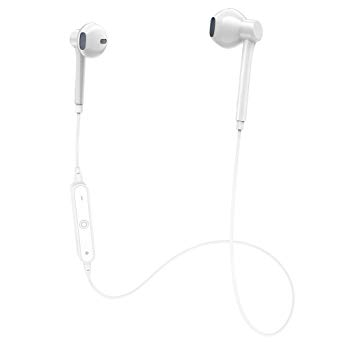 GEJIN 4.1 Waterproof Sports Earphones Lightweight HD Stereo Earbuds, CVC Noise Cancellation,Workout Headset Built-in Mic, Noise Cancelling Earbuds