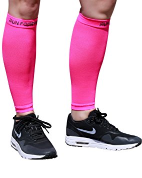 Calf Compression Sleeve - Leg Compression Socks for Shin Splint, & Calf Pain Relief - Men, Women, and Runners - Calf Guard for Running, Cycling, Maternity, Travel, Nurses