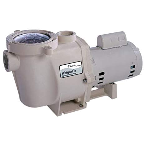 Pentair 011772 WhisperFlo High Performance Standard Efficiency Single Speed Up Rated Pool Pump, 1 Horsepower, 115/230 Volt, 1 Phase