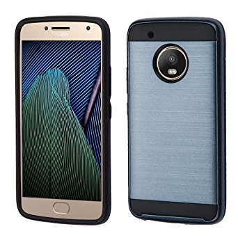 MyBat Cell Phone Case for MOTOROLA Moto G5 Plus - Ink Blue/Black Brushed