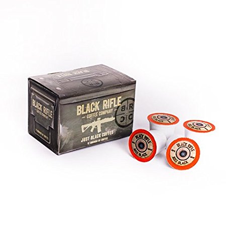 Black Rifle Coffee Company JB "Just Black" Single Serve Capsules for Keurig K-Cup Brewers (12 Count)