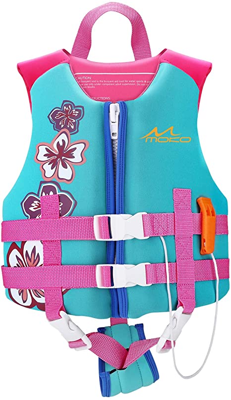 MoKo Swimming Vest for Kids, Children Swim Vests Water Activity Equipment Cute Pattern Watersports Swimming Device for Toddlers Boys Girls 46-77 lbs(L Size) 27-46 lbs (M Size)