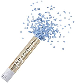 Baby Boy Shower Baby Gender Reveal Blue Confetti Shooter Set of 2
