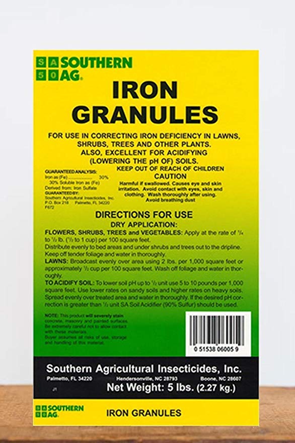 Southern Ag Iron Granules, 5 Pound