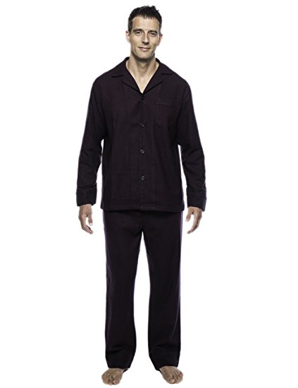 Noble Mount Mens Premium 100% Cotton Flannel Pajama Sleepwear Set