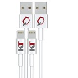 Apple MFi Certified Kash TechnologyTM Lifetime Guarantee 3ft iPhone 5 and 6 Charging Cable Premier Series Lightning Cable Rapid Charge Technology 8 pin to USB Sync Cable and Charger Compatible with iOS 7 and 8 for Apple iPhone 5  5s  5c  6  6 Plus  iPod 7  iPad Mini  Mini 2  Mini 3  iPad 4  iPad Air  iPad Air 2 1m  32ft Cord 2 Pack Frustration-Free Packaging
