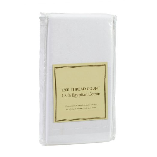 Full Pillowcase White 1200 - Collection Set of 2 Standard 20x30 Available in Many Sizes and Colors