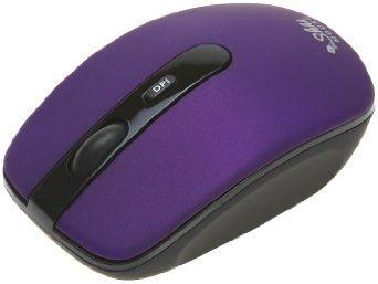 ShhhMouse Wireless Silent Mouse with 1000, 1200 and 1600 dpi switch, 90% Noise Reduction (Battery Included) (1 YEAR US WARRANTY) (Purple Grape)