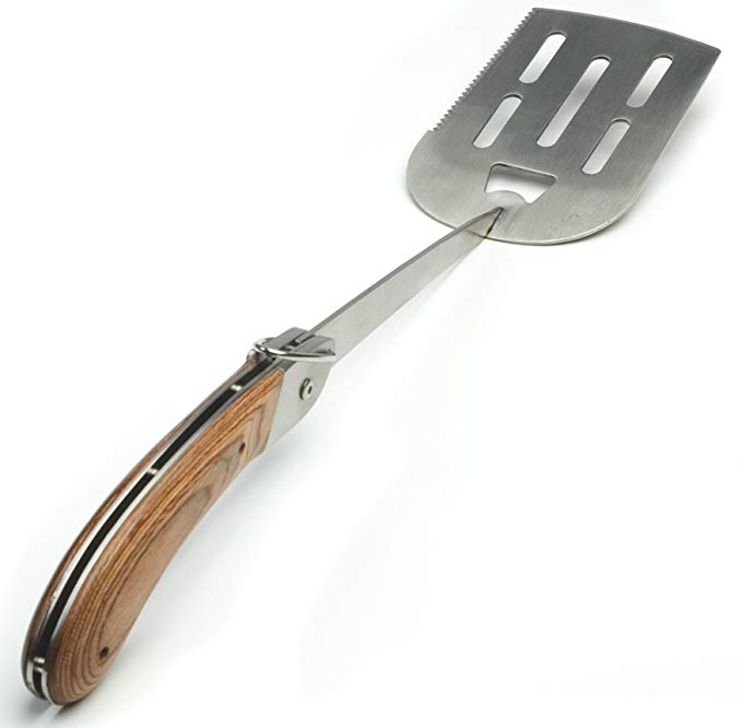 Charcoal Companion Explorer Folding Handle Grilling Spatula