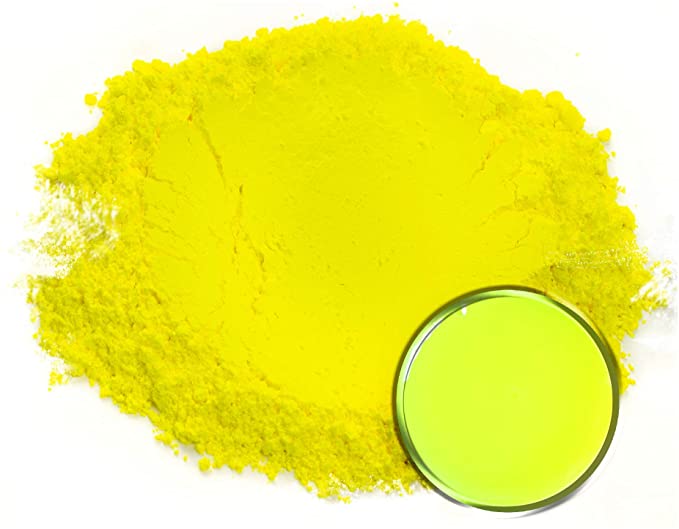 Eye Candy Mica Powder - Neon Pigment - Colorant for Epoxy - Resin - Woodworking - Soap Molds - Candle Making - Slime - Bath Bombs - Nail Polish - Cosmetic Grade - Non-Toxic (Saturn Yellow, 25 Grams)