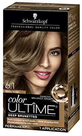 Schwarzkopf Color Ultime Hair Color Cream, 6.1 Smoky Brown (Packaging May Vary)