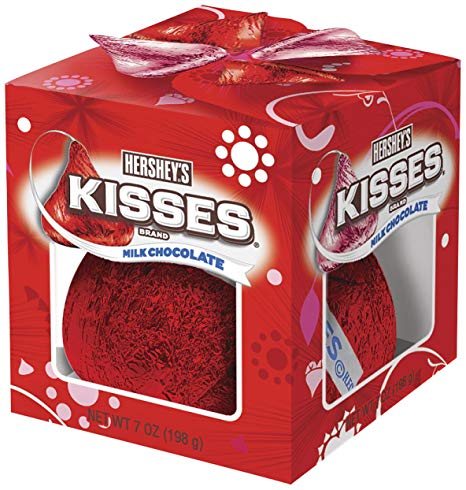 KISSES Chocolate, Giant Gluten-Free Solid Milk Chocolate Candy in Valentine's Gift Box, 7 Ounce Box