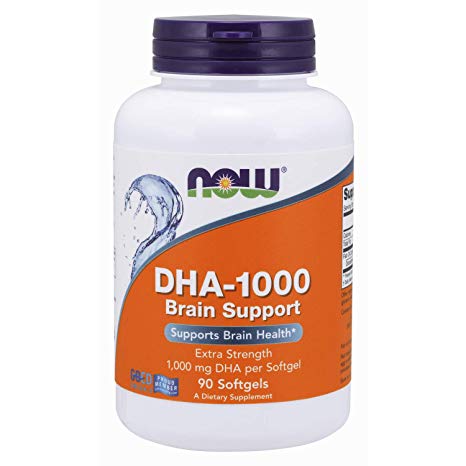 Now Supplements Dha 1000 mg Brain Support, softgels, 90 Count