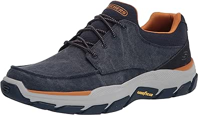 Skechers men's Respected-Loleto Moc Toe Bungee Lace Slip On